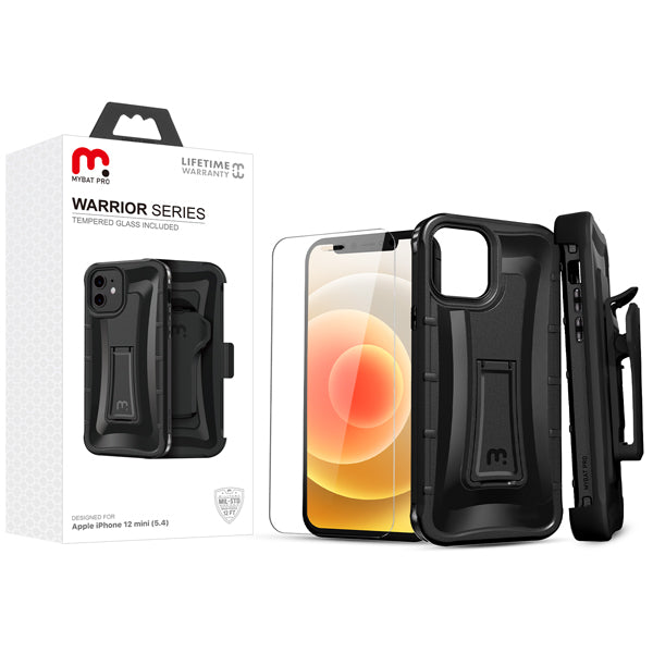MyBat Pro Warrior Series Case for Apple iPhone 12 mini (5.4) - Black - RIP12CS3NS001-1.jpg
