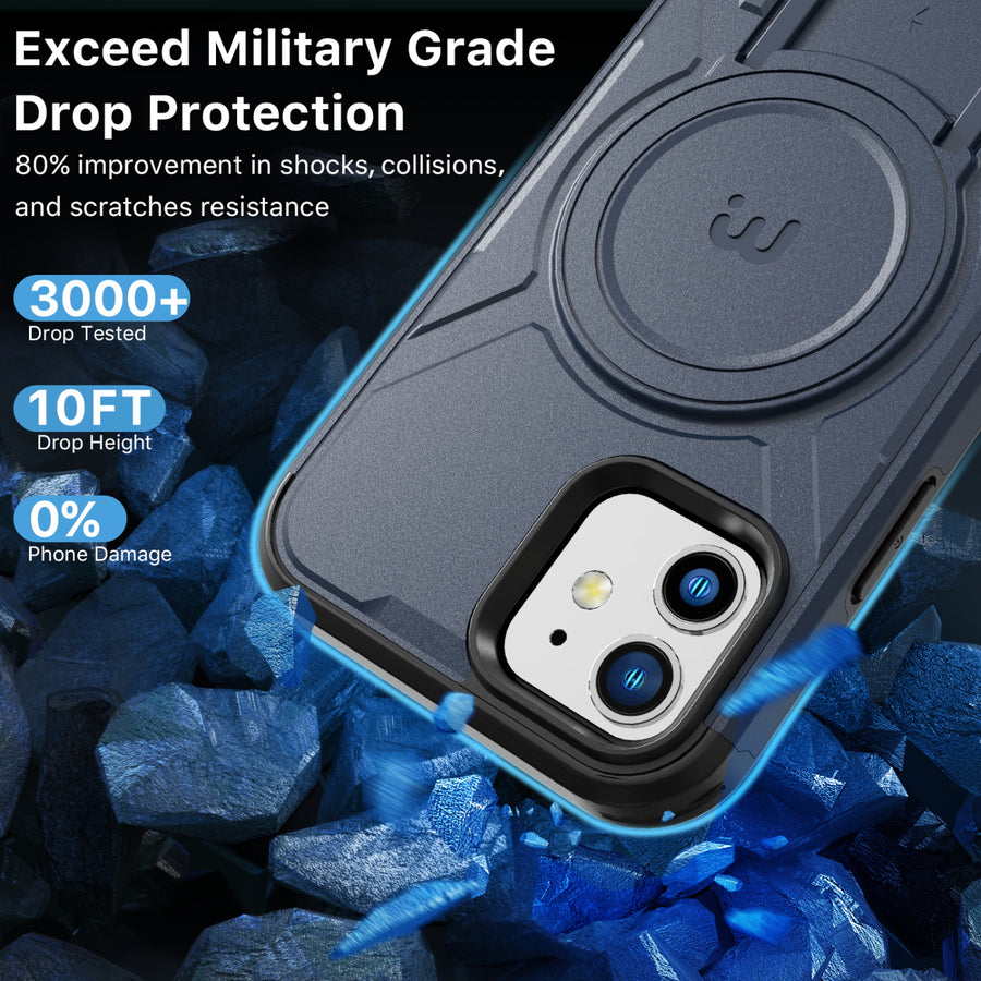 MyBat Pro Stealth Series Case for Apple iPhone 12 Pro (6.1) / 12 (6.1) - Blue / Black - RIP12PCSSTSMS202-5.jpg