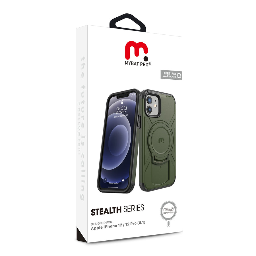 MyBat Pro Stealth Series Case for Apple iPhone 12 Pro (6.1) / 12 (6.1) - Army Green / Black - RIP12PCSSTSMS204-7.jpg