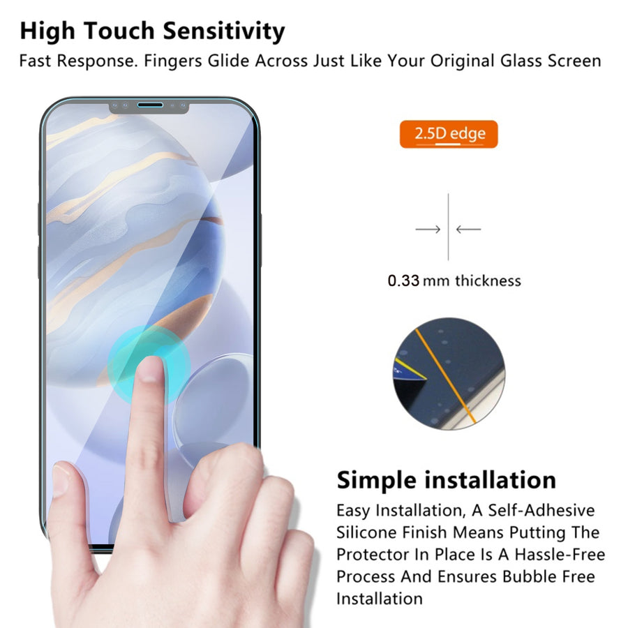 MyBat Pro Tempered Glass Screen Protector for Apple iPhone 12 Pro (6.1) / iPhone 12 (6.1) - Clear - RIP12PSC81-6.jpg