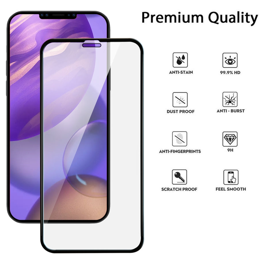 MyBat Pro Full Coverage Tempered Glass Screen Protector for Apple iPhone 12 mini (5.4) - Clear - RIP12SC85A-7.jpg