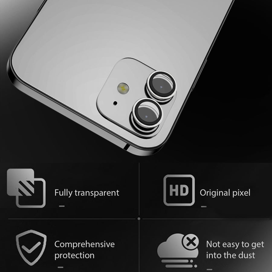 MyBat Pro Tempered Glass CamShield Lens Protector for Apple iPhone 12/iPhone 12 mini / 11 - Silver - RIP12SCLE302-4.jpg