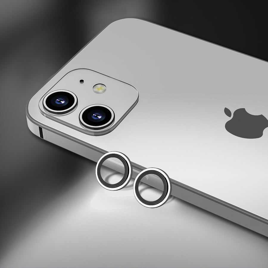 MyBat Pro Tempered Glass CamShield Lens Protector for Apple iPhone 12/iPhone 12 mini / 11 - Silver - RIP12SCLE302-7.jpg