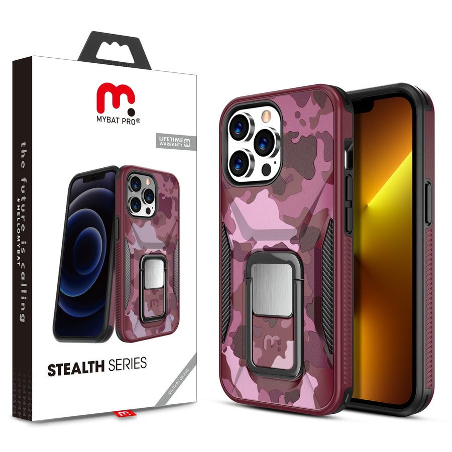 MyBat Pro Stealth Series Case for Apple iPhone 13 Pro (6.1) - Plum Camo