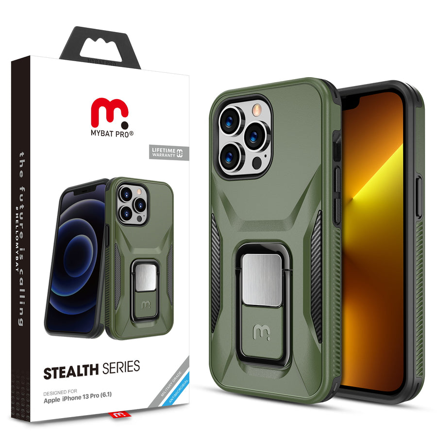 MyBat Pro Stealth Series Case for Apple iPhone 13 Pro (6.1) - Army Green - RIP13PCSSTSS004-1.jpg