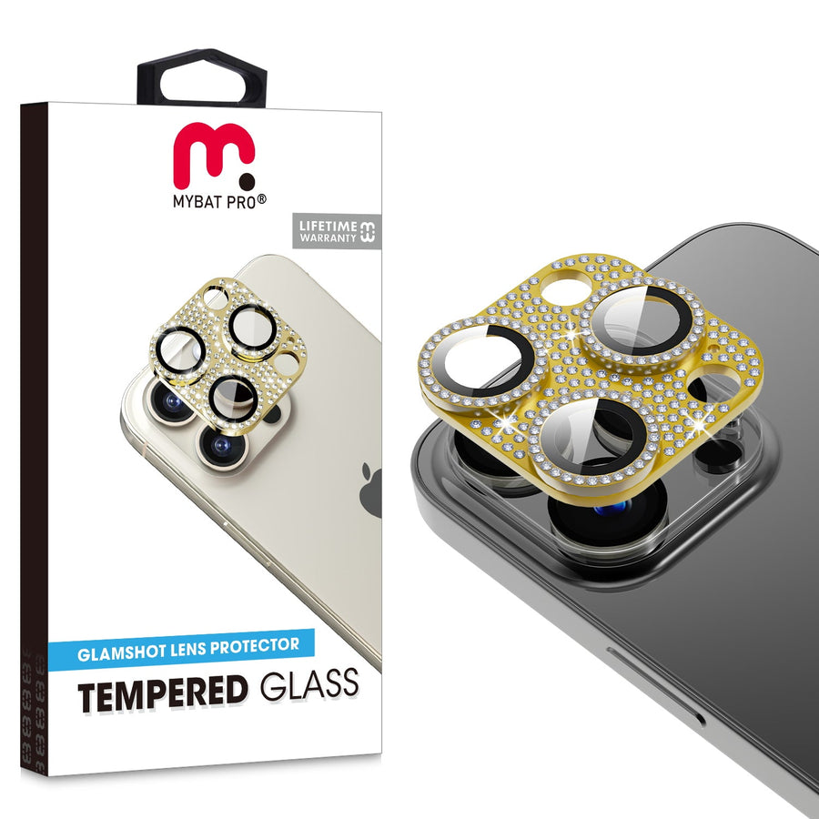 MyBat Pro Tempered Glass GlamShot Lens Protector for Apple iPhone 13 Pro Max (6.7) / 13 Pro (6.1) - Gold