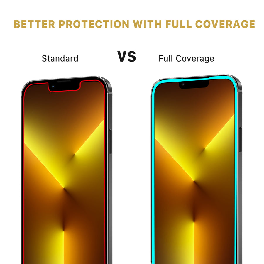 MyBat Pro Full Coverage Tempered Glass Screen Protector for Apple iPhone 17e / 16e / 14 / 13 Pro / 13 - Clear - RIP13PSC85A-5.jpg