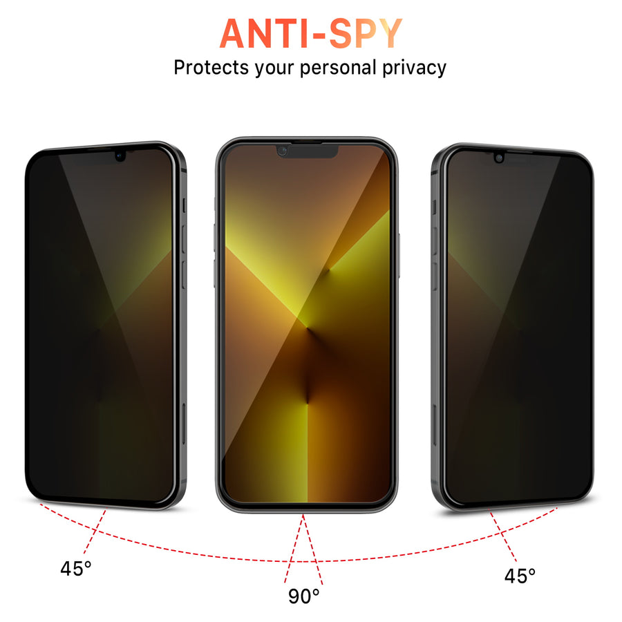 MyBat Pro Privacy Full Coverage Tempered Glass Screen Protector for Apple iPhone 17e / 16e / 14 / 13 Pro / 13 - Black - RIP13PSCF111-4.jpg