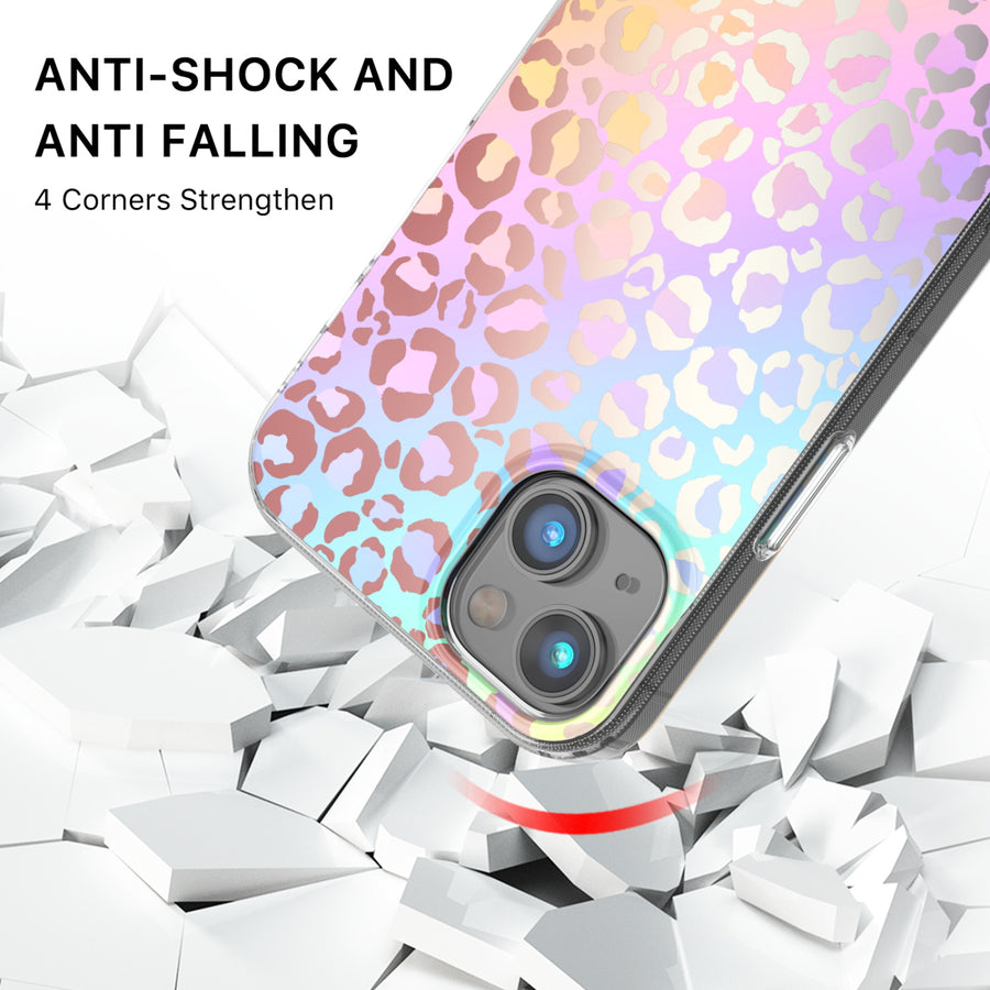MyBat Pro Mood Series MagSafe Case for Apple iPhone 17e / 16e / 14 / 13 - Holographic Leopard - RIP14CSFSSM501-3.jpg