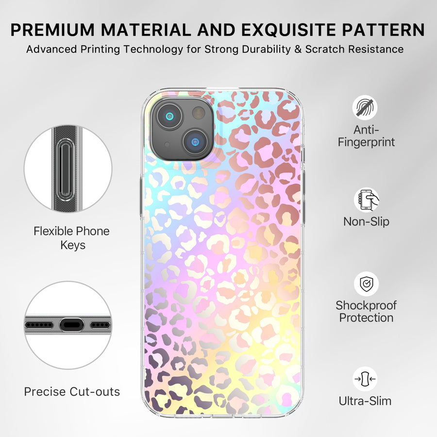 MyBat Pro Mood Series MagSafe Case for Apple iPhone 17e / 16e / 14 / 13 - Holographic Leopard - RIP14CSFSSM501-7.jpg