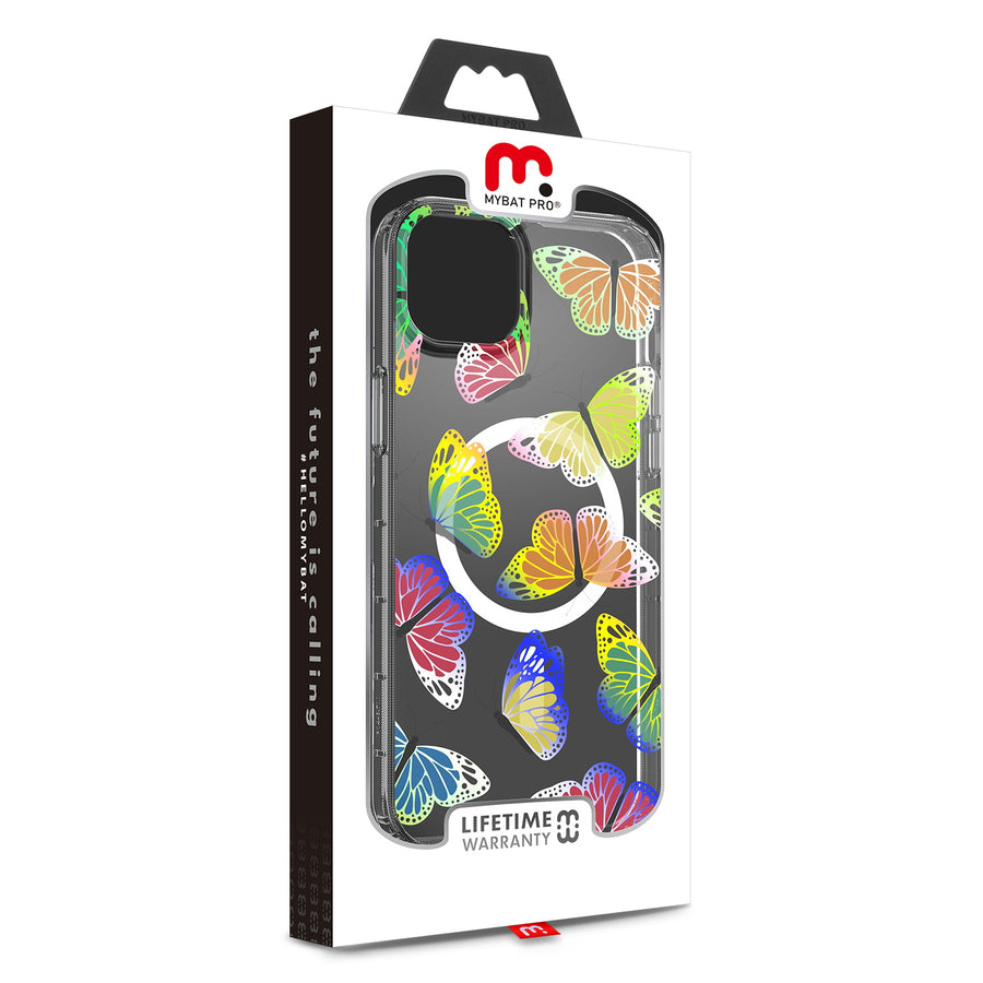 MyBat Pro Mood Series MagSafe Case for Apple iPhone 17e / 16e / 14 / 13 - Neon Butterflies - RIP14CSFSSM508-9.jpg
