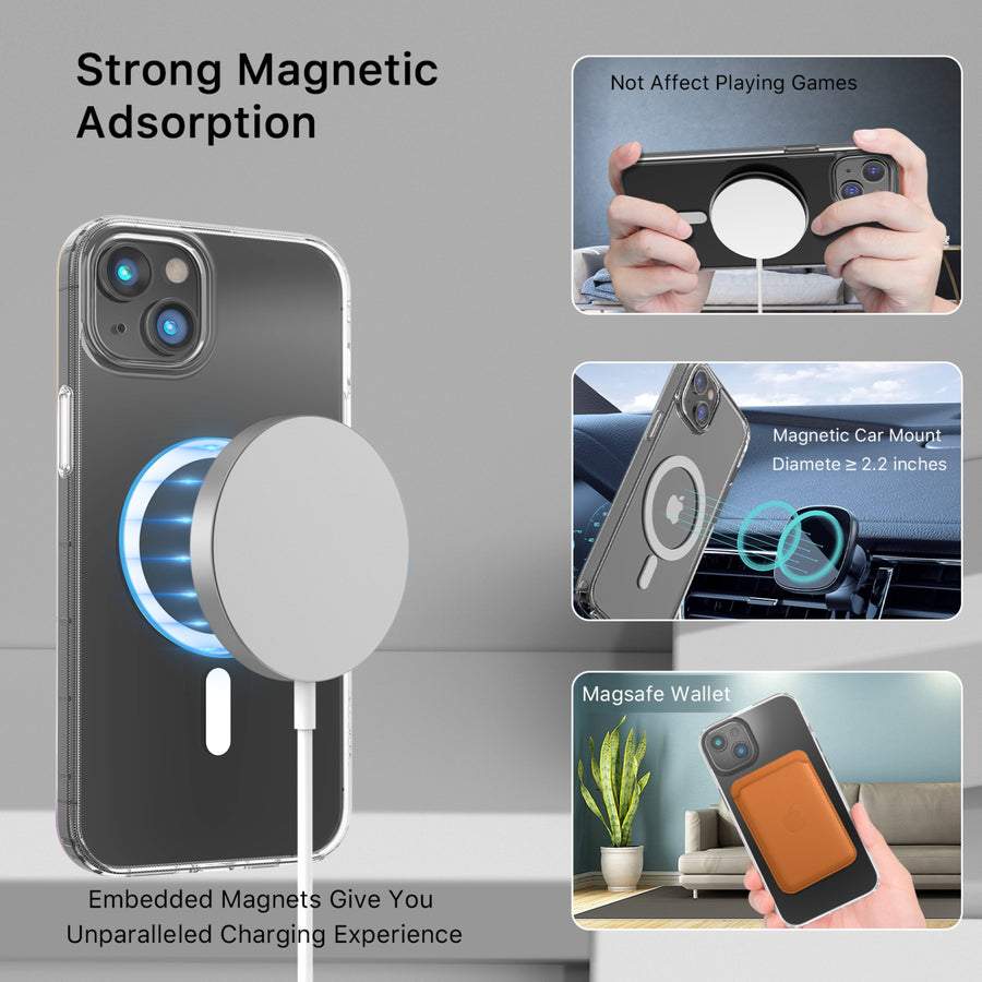 MyBat Pro Mood Series MagSafe Case for Apple iPhone 17e / 16e / 14 / 13 - Transparent Clear - RIP14CSFSST001-5.jpg