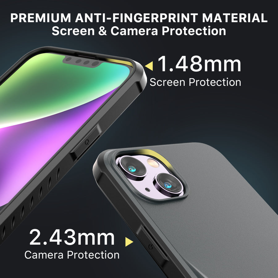 MyBat Pro Beyonder Series Case with Tempered Glass with Kickstand for Apple iPhone 14 Plus - Gray - RIP14MCSAMBS003-5.jpg