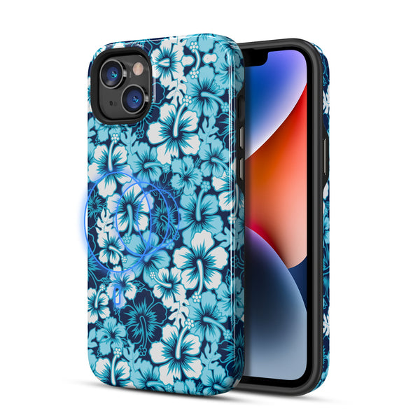MyBat Pro Fuse Series MagSafe Case for Apple iPhone 14 Plus - Blue Hibiscus - RIP14MCSD5MM012-2.jpg