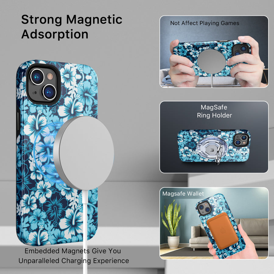 MyBat Pro Fuse Series MagSafe Case for Apple iPhone 14 Plus - Blue Hibiscus - RIP14MCSD5MM012-5.jpg