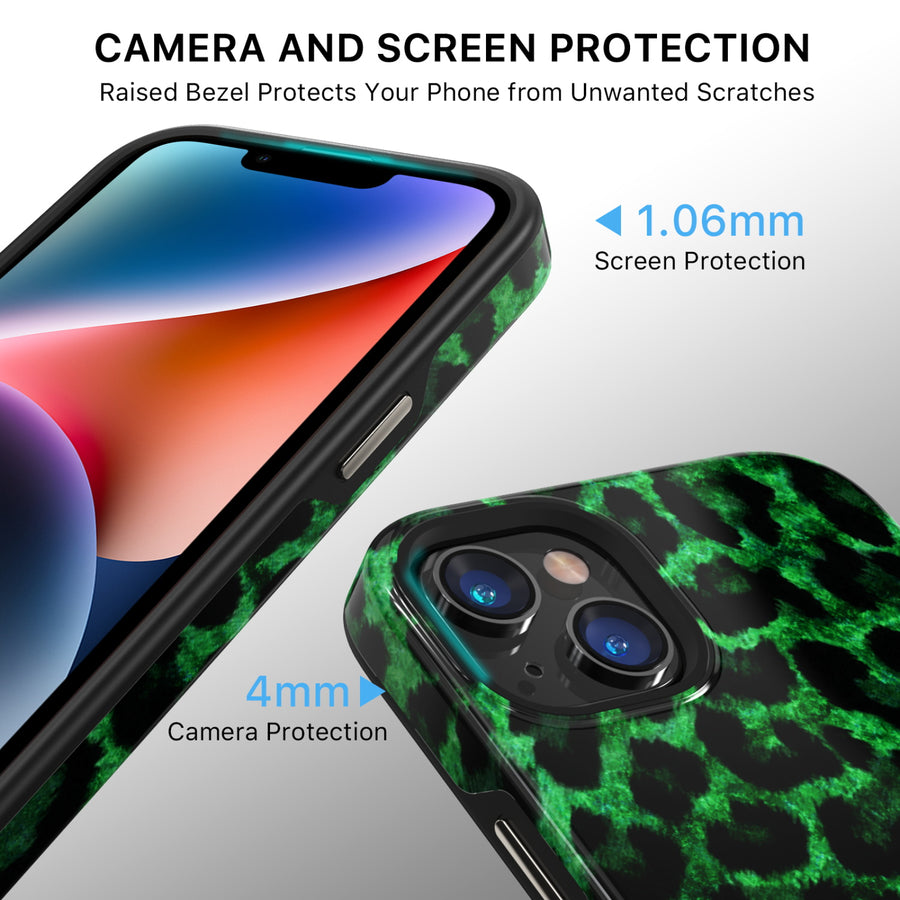 MyBat Pro Fuse Series MagSafe Case for Apple iPhone 14 Plus - Green Leopard - RIP14MCSD5MM017-4.jpg