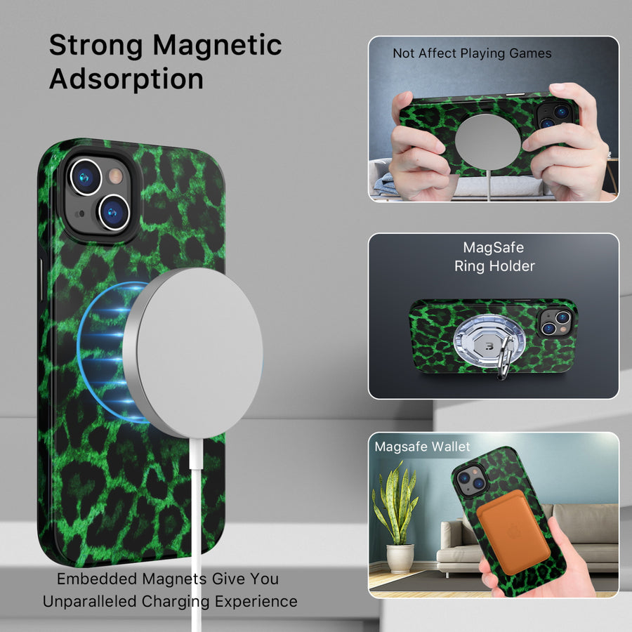 MyBat Pro Fuse Series MagSafe Case for Apple iPhone 14 Plus - Green Leopard - RIP14MCSD5MM017-5.jpg