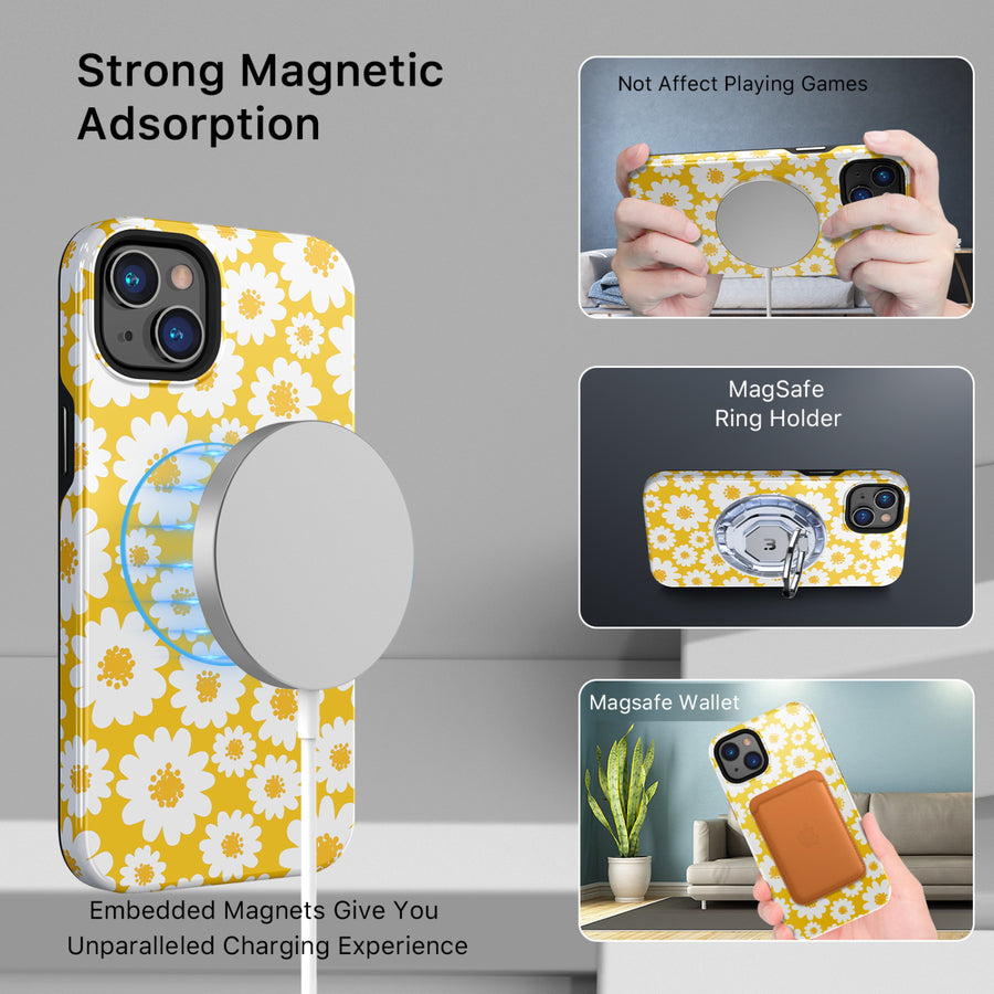 MyBat Pro Fuse Series MagSafe Case for Apple iPhone 14 Plus - Yellow Daisy - RIP14MCSD5MM019-5.jpg