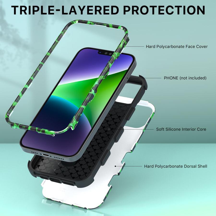 MyBat Pro TUFF Series Case for Apple iPhone 14 Plus - Green Leopard - RIP14MCSE1TM187-4.jpg
