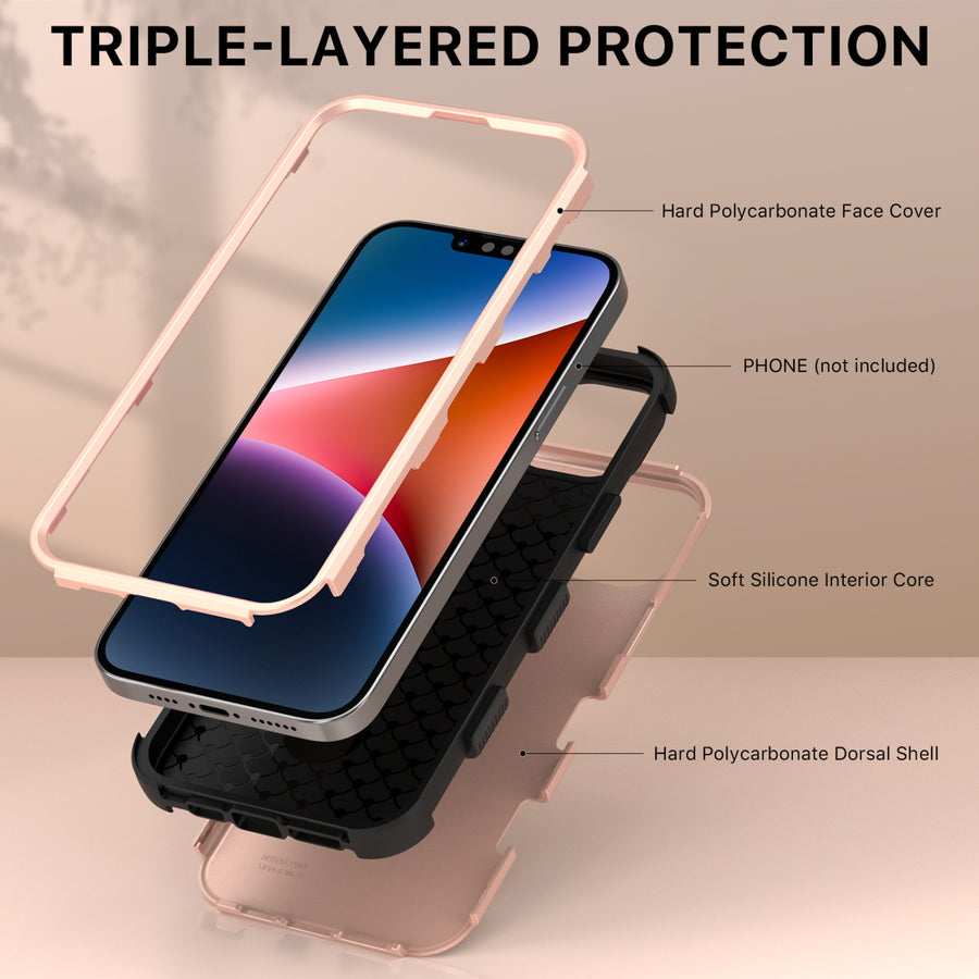 MyBat Pro TUFF Series Case for Apple iPhone 14 Plus - Rose Gold / Black - RIP14MCSE1TS059-4.jpg