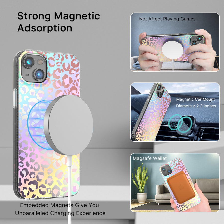 MyBat Pro Mood Series MagSafe Case for Apple iPhone 14 Plus - Holographic Leopard - RIP14MCSFSSM501-5.jpg