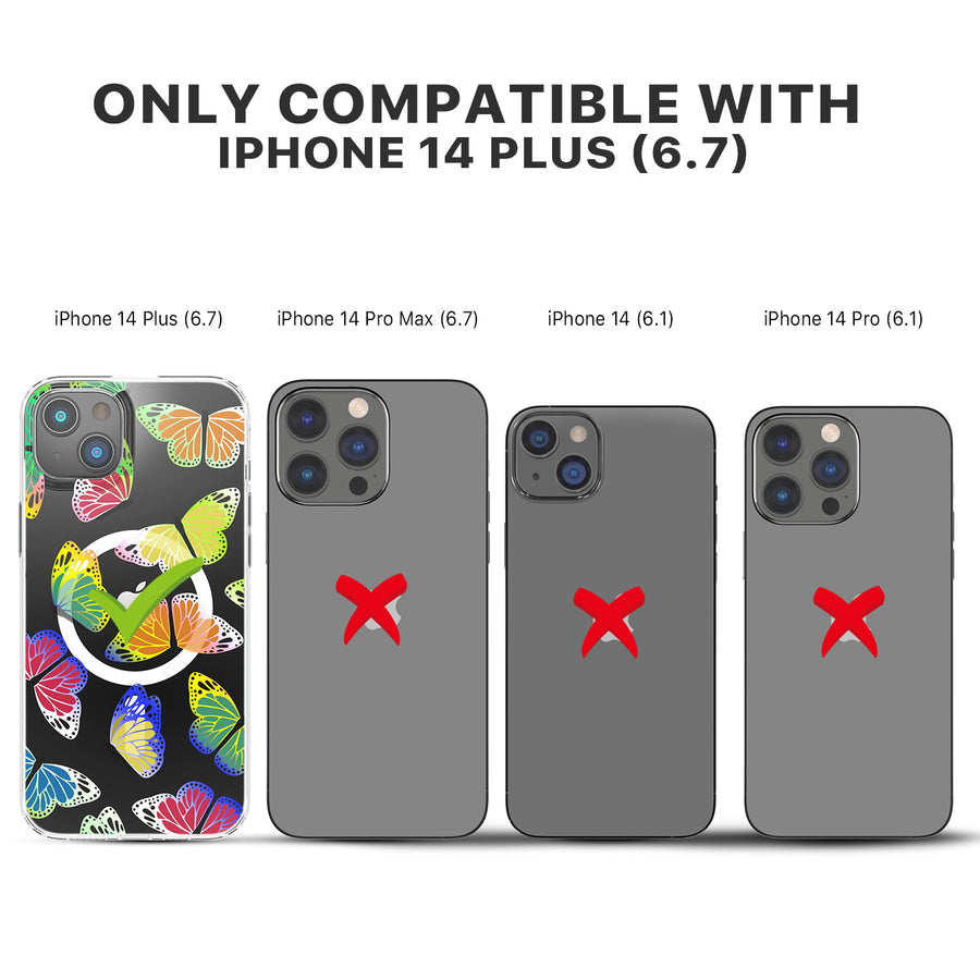 MyBat Pro Mood Series MagSafe Case for Apple iPhone 14 Plus - Neon Butterflies - RIP14MCSFSSM508-8.jpg