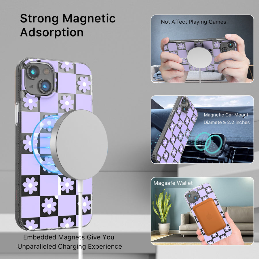 MyBat Pro Mood Series MagSafe Case for Apple iPhone 14 Plus - Retro Purple Floral - RIP14MCSFSSM510-5.jpg