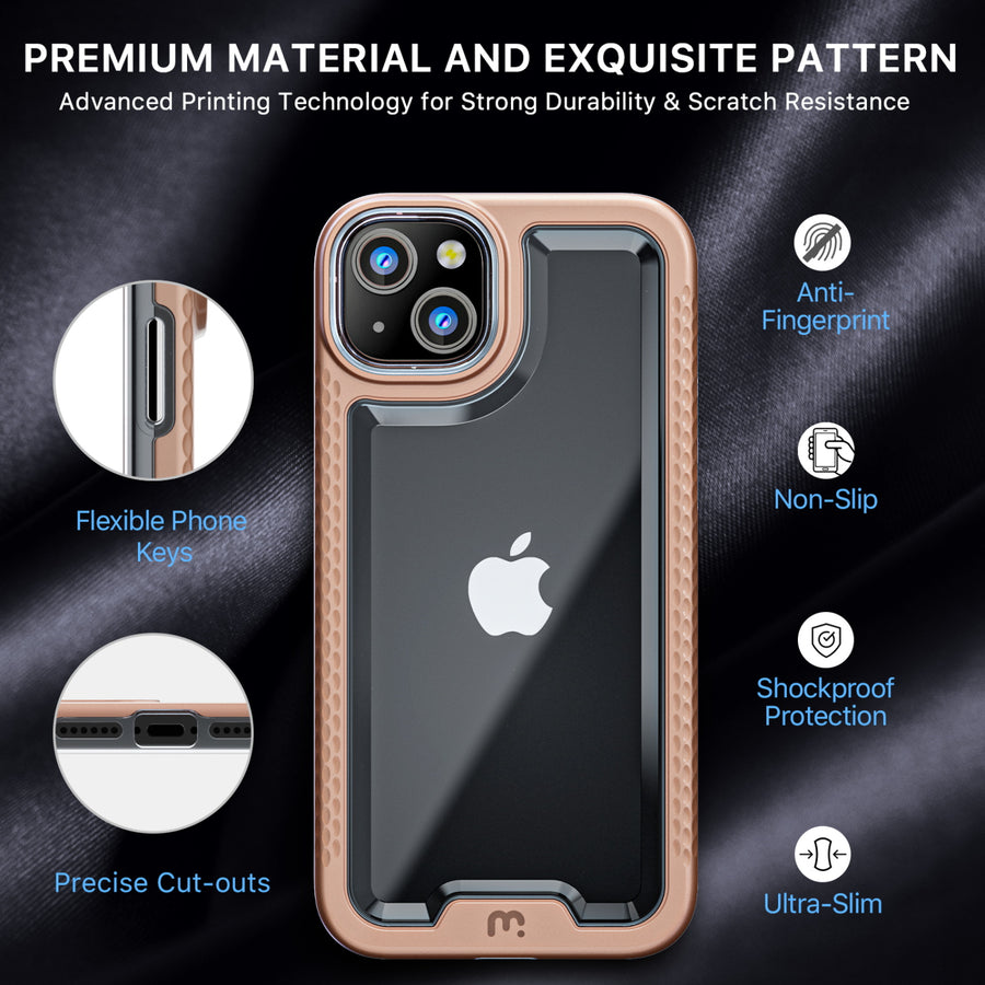 MyBat Pro Lux Series Case with Tempered Glass for Apple iPhone 14 Plus - Rose Gold - RIP14MCSG5TS003-7.jpg
