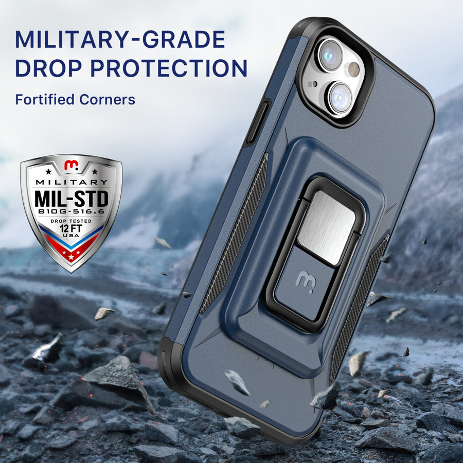 MyBat Pro Antimicrobial Stealth Series MagKick for Apple iPhone 14 Plus - Blue / Black - RIP14MCSSMKS002-5.jpg