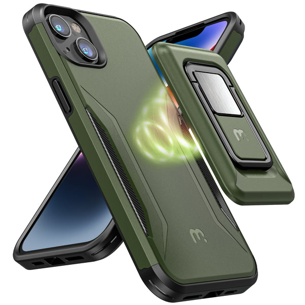 MyBat Pro Antimicrobial Stealth Series MagKick for Apple iPhone 14 Plus - Army Green / Black - RIP14MCSSMKS004-2.jpg