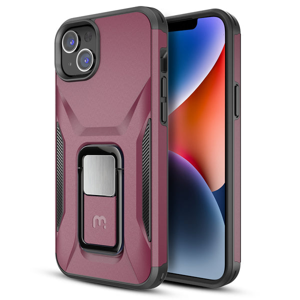 MyBat Pro Antimicrobial Stealth Series (with Stand) for Apple iPhone 14 Plus - Plum / Black - RIP14MCSSTSS003-2.jpg