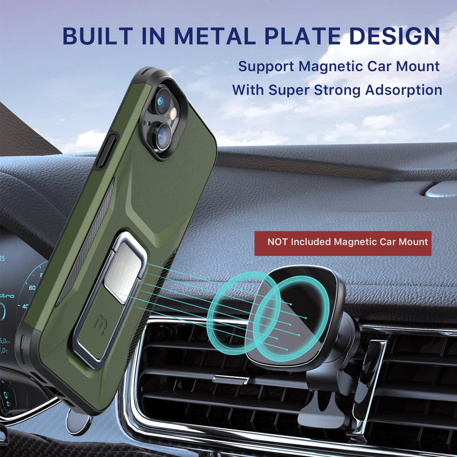 MyBat Pro Antimicrobial Stealth Series (with Stand) for Apple iPhone 14 Plus - Army Green / Black - RIP14MCSSTSS004-4.jpg