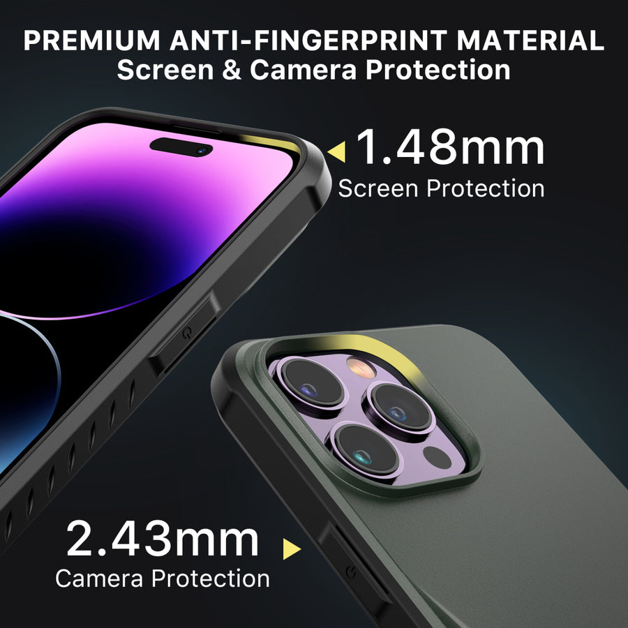 MyBat Pro Beyonder Series Case with Tempered Glass with Kickstand for Apple iPhone 14 Pro - Blackish Green - RIP14PCSAMBS004-5.jpg
