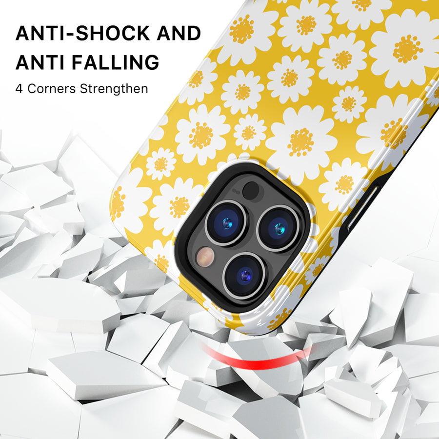 MyBat Pro Fuse Series MagSafe Case for Apple iPhone 14 Pro - Yellow Daisy - RIP14PCSD5MM019-3.jpg