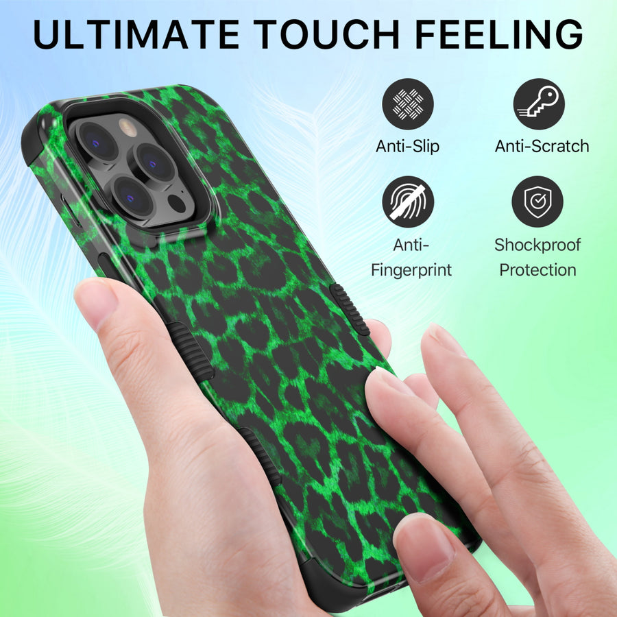 MyBat Pro TUFF Series Case for Apple iPhone 14 Pro - Green Leopard - RIP14PCSE1TM187-3.jpg