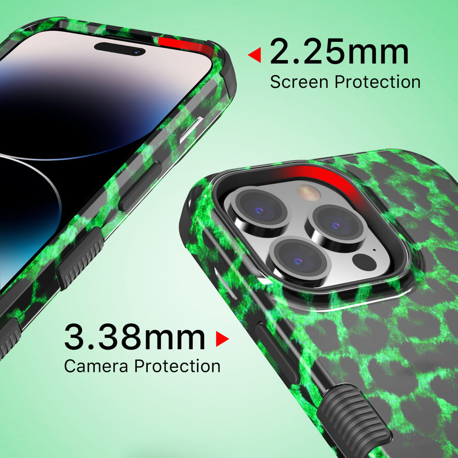 MyBat Pro TUFF Series Case for Apple iPhone 14 Pro - Green Leopard - RIP14PCSE1TM187-8.jpg
