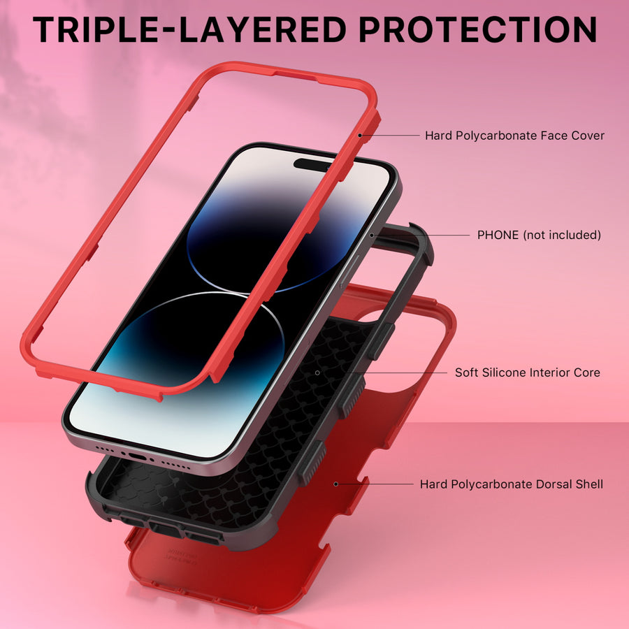 MyBat Pro TUFF Series Case for Apple iPhone 14 Pro - Red - RIP14PCSE1TS006-4.jpg