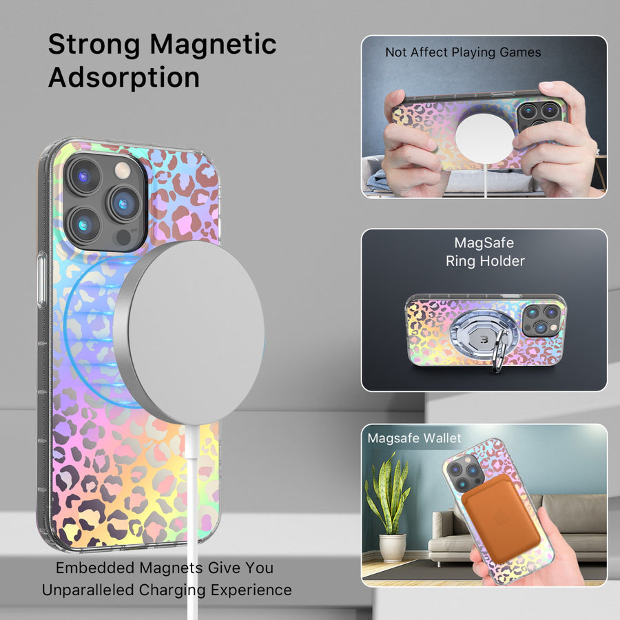 MyBat Pro Mood Series MagSafe Case for Apple iPhone 14 Pro - Holographic Leopard - RIP14PCSFSSM501-5.jpg