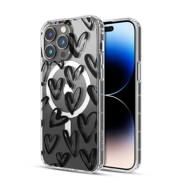 MyBat Pro Mood Series MagSafe Case for Apple iPhone 14 Pro - Black Hearts - RIP14PCSFSSM503-2.jpg