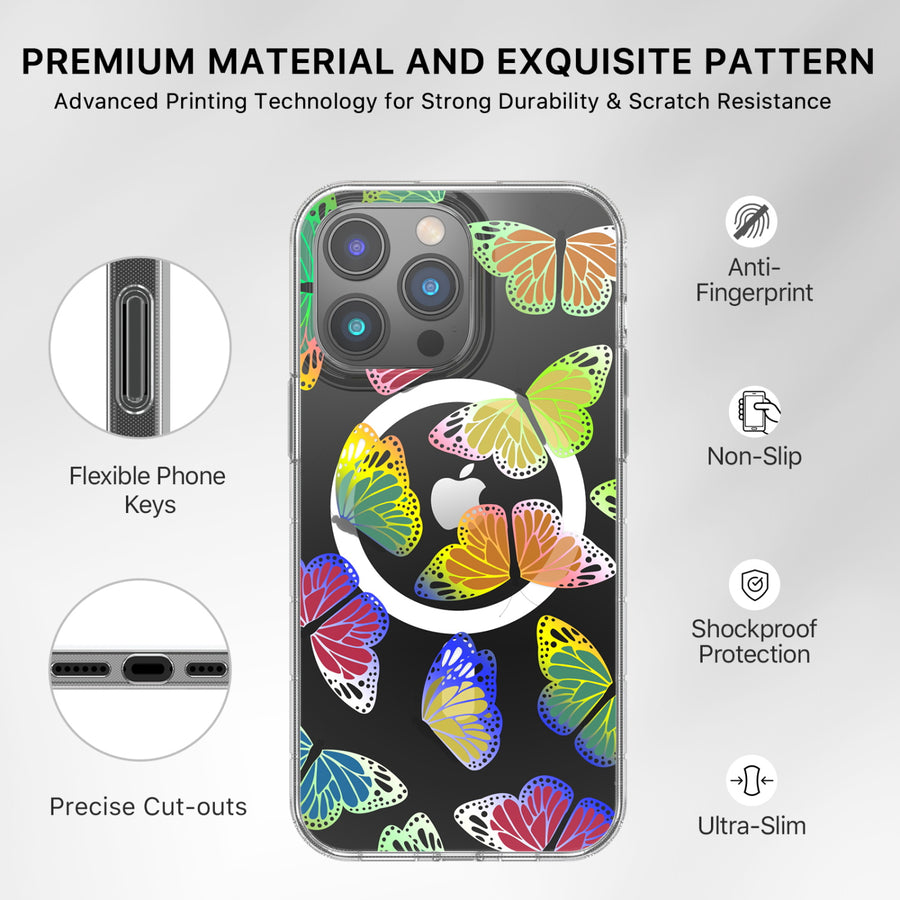MyBat Pro Mood Series MagSafe Case for Apple iPhone 14 Pro - Neon Butterflies - RIP14PCSFSSM508-7.jpg