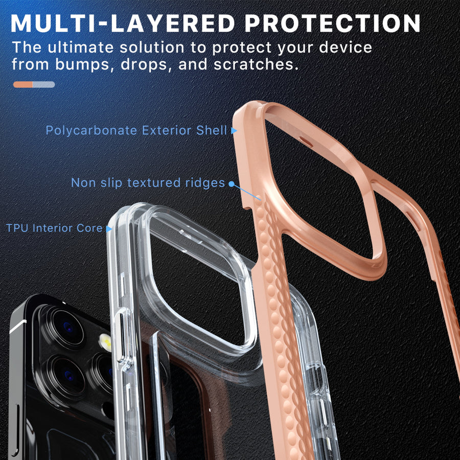 MyBat Pro Lux Series Case with Tempered Glass for Apple iPhone 14 Pro - Rose Gold - RIP14PCSG5TS003-3.jpg