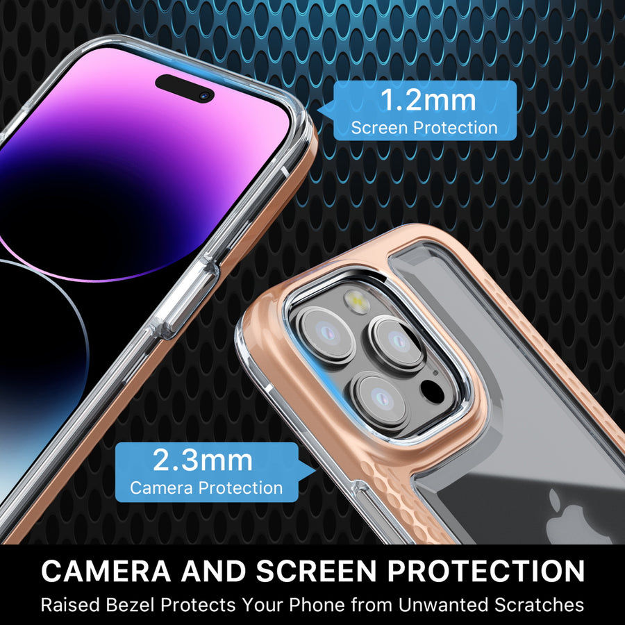 MyBat Pro Lux Series Case with Tempered Glass for Apple iPhone 14 Pro - Rose Gold - RIP14PCSG5TS003-4.jpg