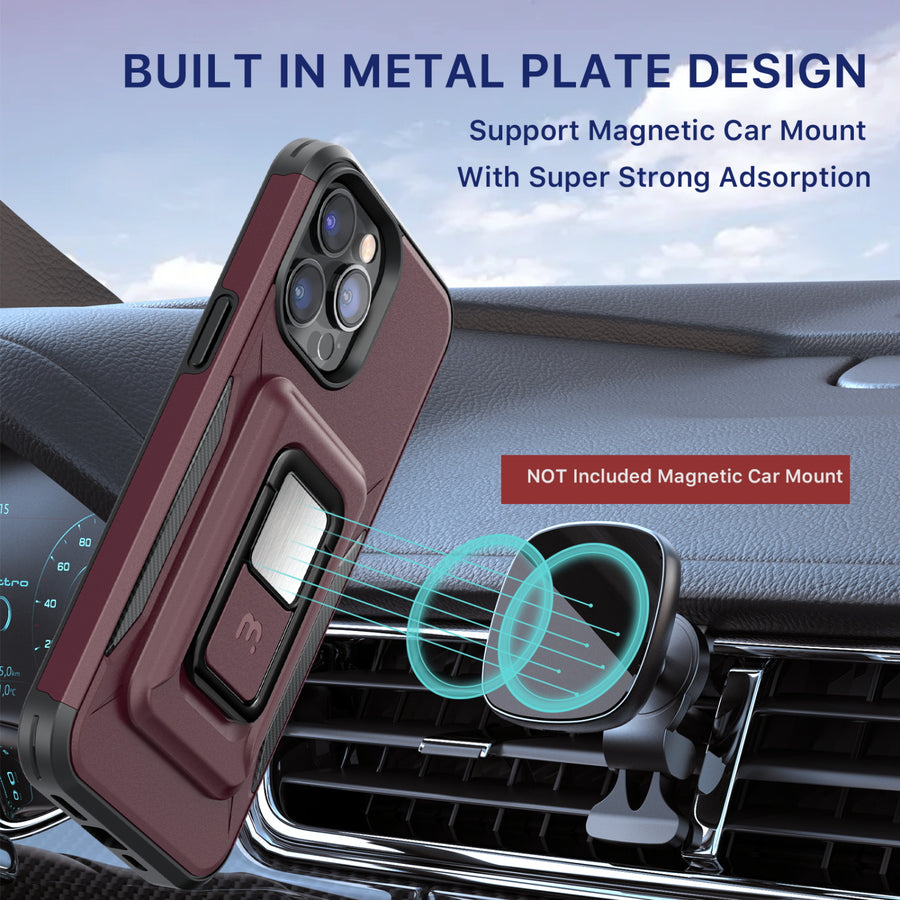 MyBat Pro Antimicrobial Stealth Series MagKick for Apple iPhone 14 Pro - Plum / Black - RIP14PCSSMKS003-4.jpg