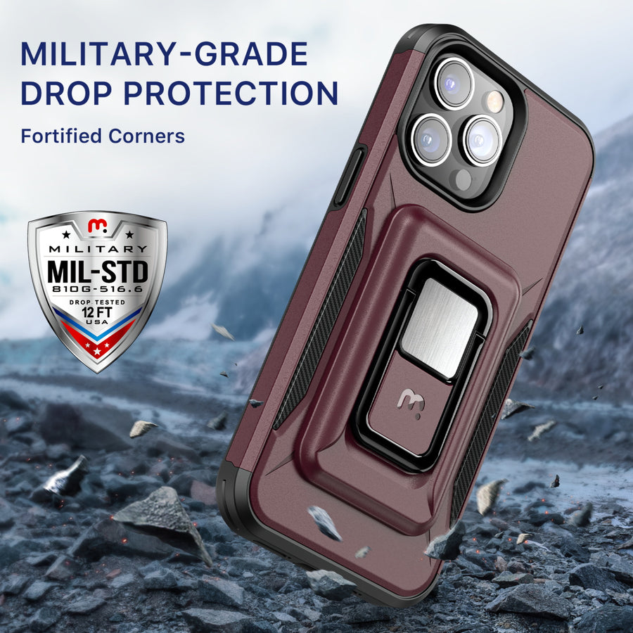 MyBat Pro Antimicrobial Stealth Series MagKick for Apple iPhone 14 Pro - Plum / Black - RIP14PCSSMKS003-5.jpg