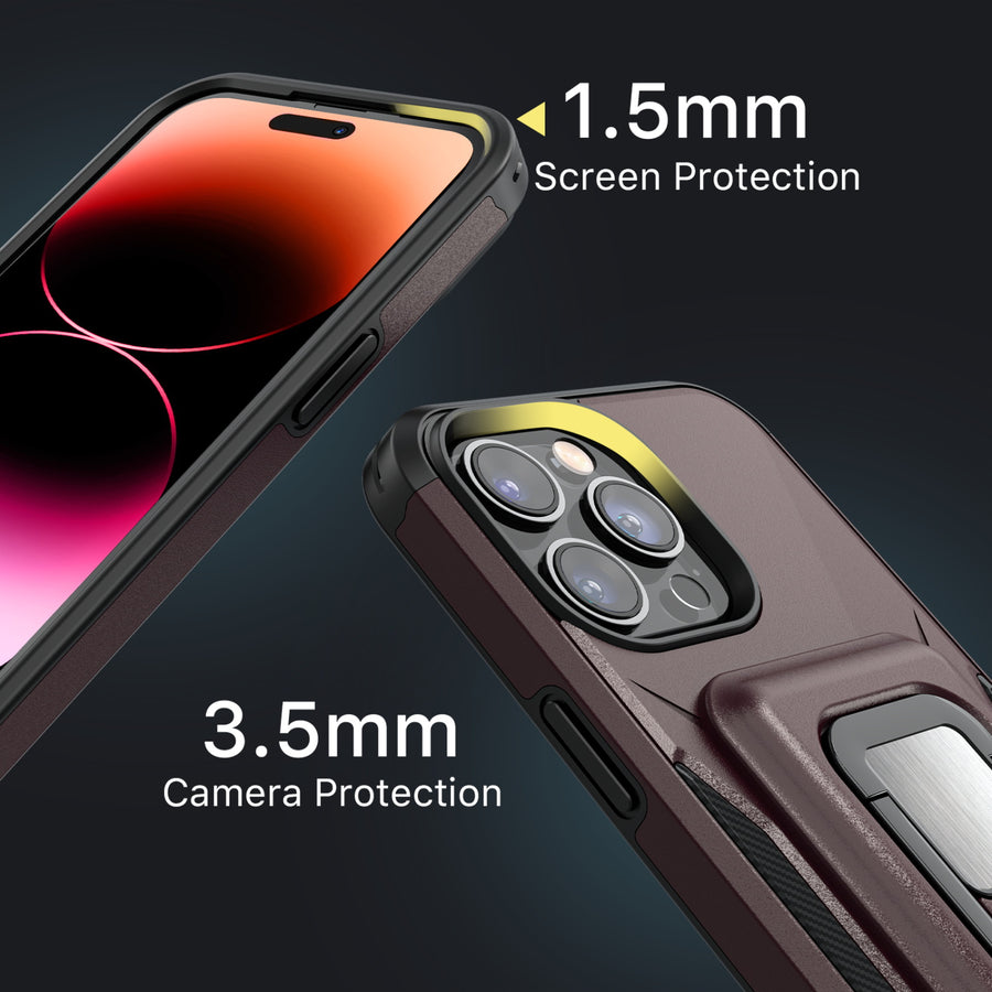 MyBat Pro Antimicrobial Stealth Series MagKick for Apple iPhone 14 Pro - Plum / Black - RIP14PCSSMKS003-6.jpg