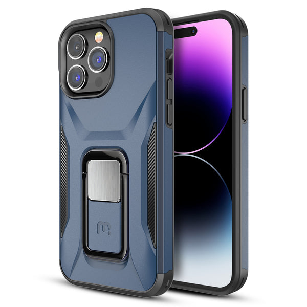 MyBat Pro Antimicrobial Stealth Series (with Stand) for Apple iPhone 14 Pro - Blue / Black - RIP14PCSSTSS002-2.jpg
