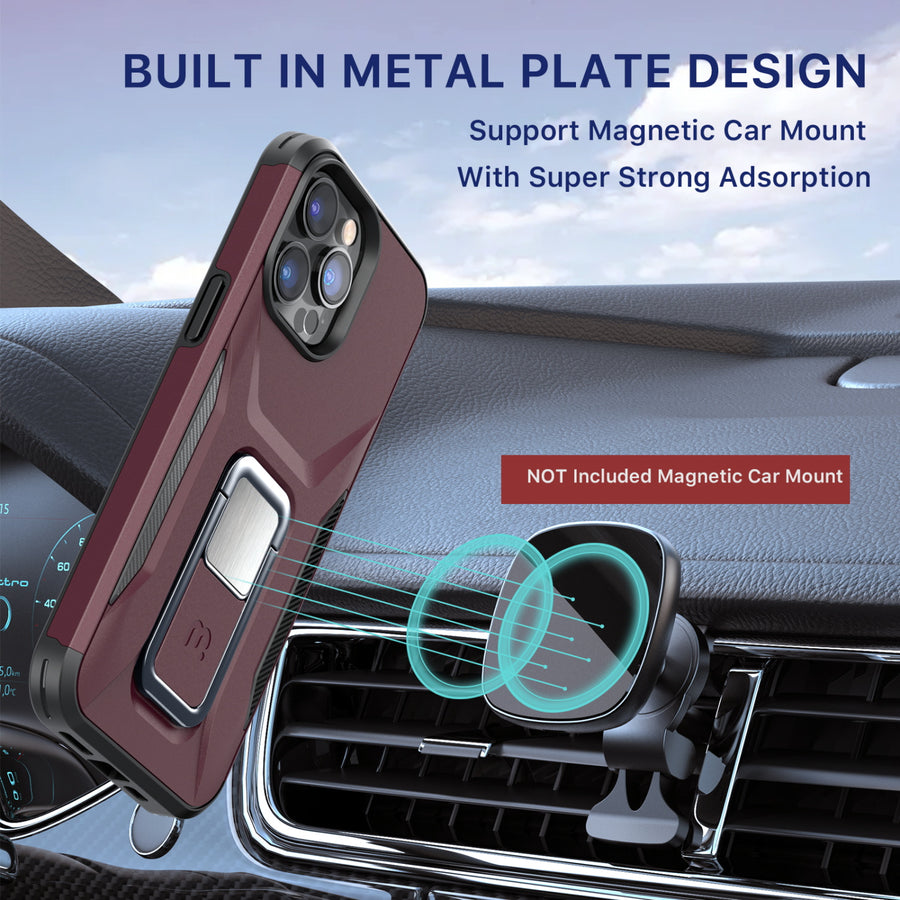 MyBat Pro Antimicrobial Stealth Series (with Stand) for Apple iPhone 14 Pro - Plum / Black - RIP14PCSSTSS003-4.jpg