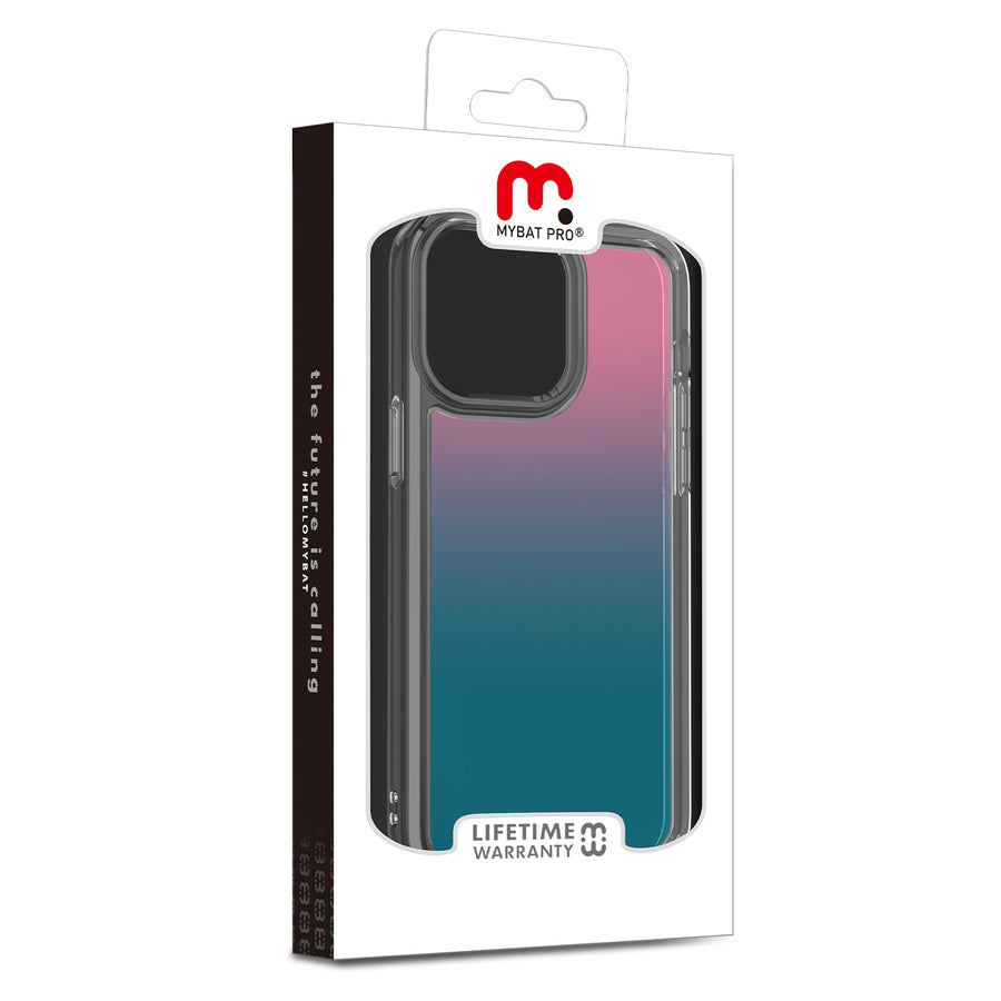 MyBat Pro Radiant Series ombre gradient Gummy Case for Apple iPhone 14 Pro Max (6.7) - Pink to Sky Blue Gradient - RIP14PMCSAMAT102-8.jpg