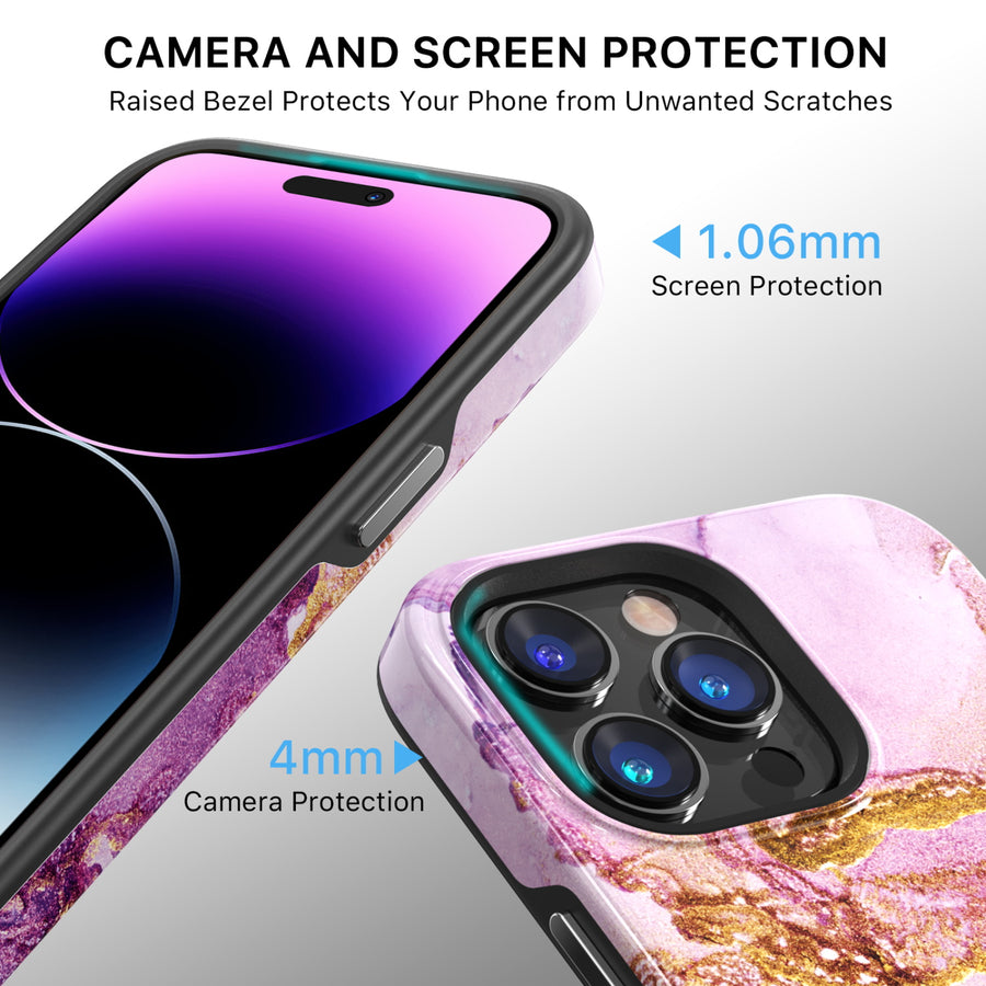MyBat Pro Fuse Series MagSafe Case for Apple iPhone 14 Pro Max - Purple Marble - RIP14PMCSD5MM018-4.jpg