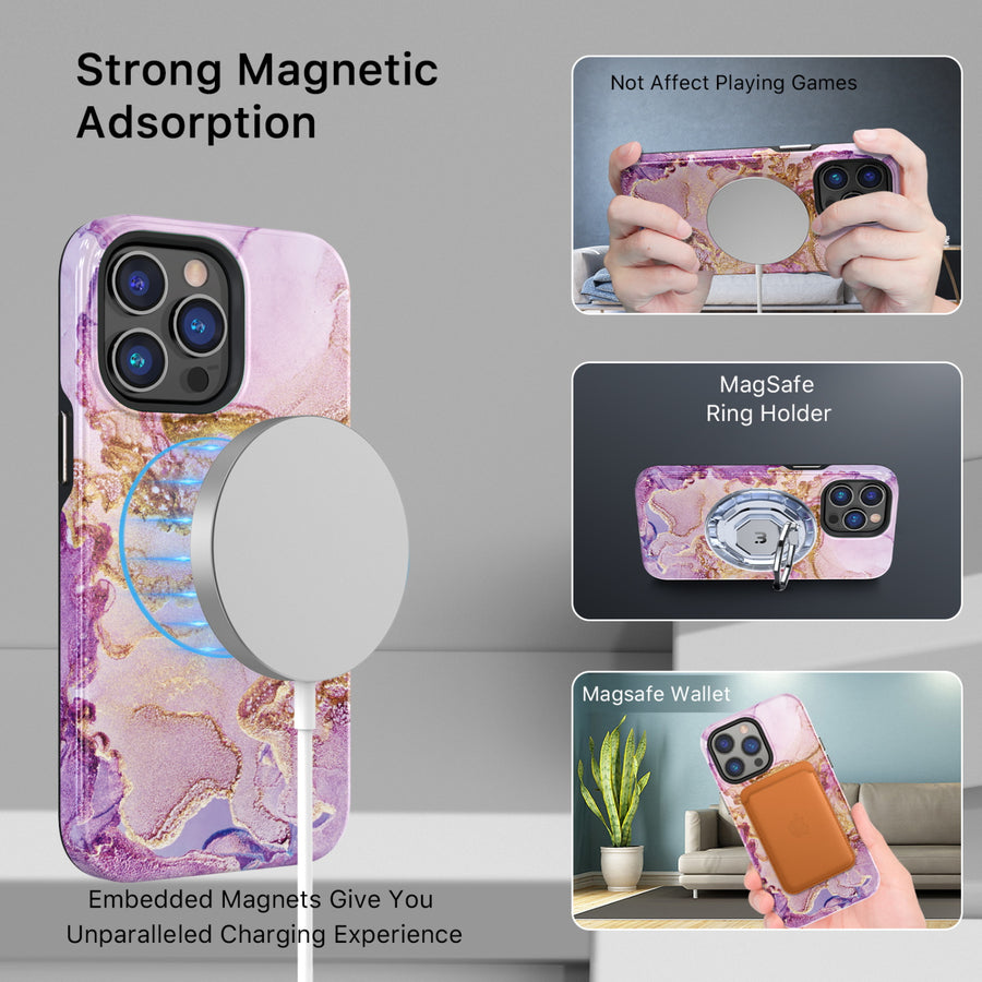 MyBat Pro Fuse Series MagSafe Case for Apple iPhone 14 Pro Max - Purple Marble - RIP14PMCSD5MM018-5.jpg